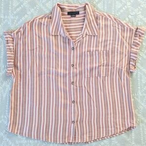 Sanctuary Button-Up Short Sleeve Pocket Shirt